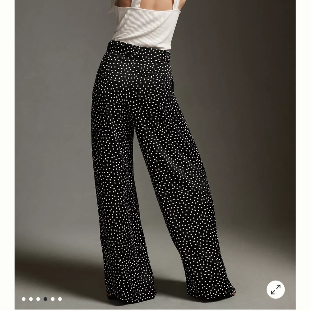 The Avery Pleated wide-leg Trousers by Maeve Printed size 4 - Picture 5 of 8